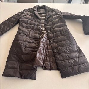 Sisley Chocolate Quilted Coat